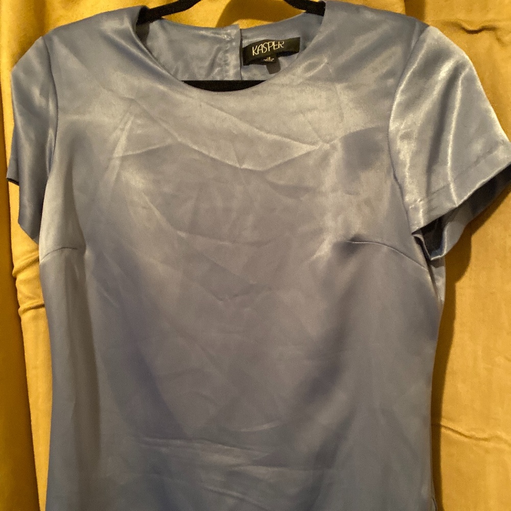 Kasper silky baby blue size 12